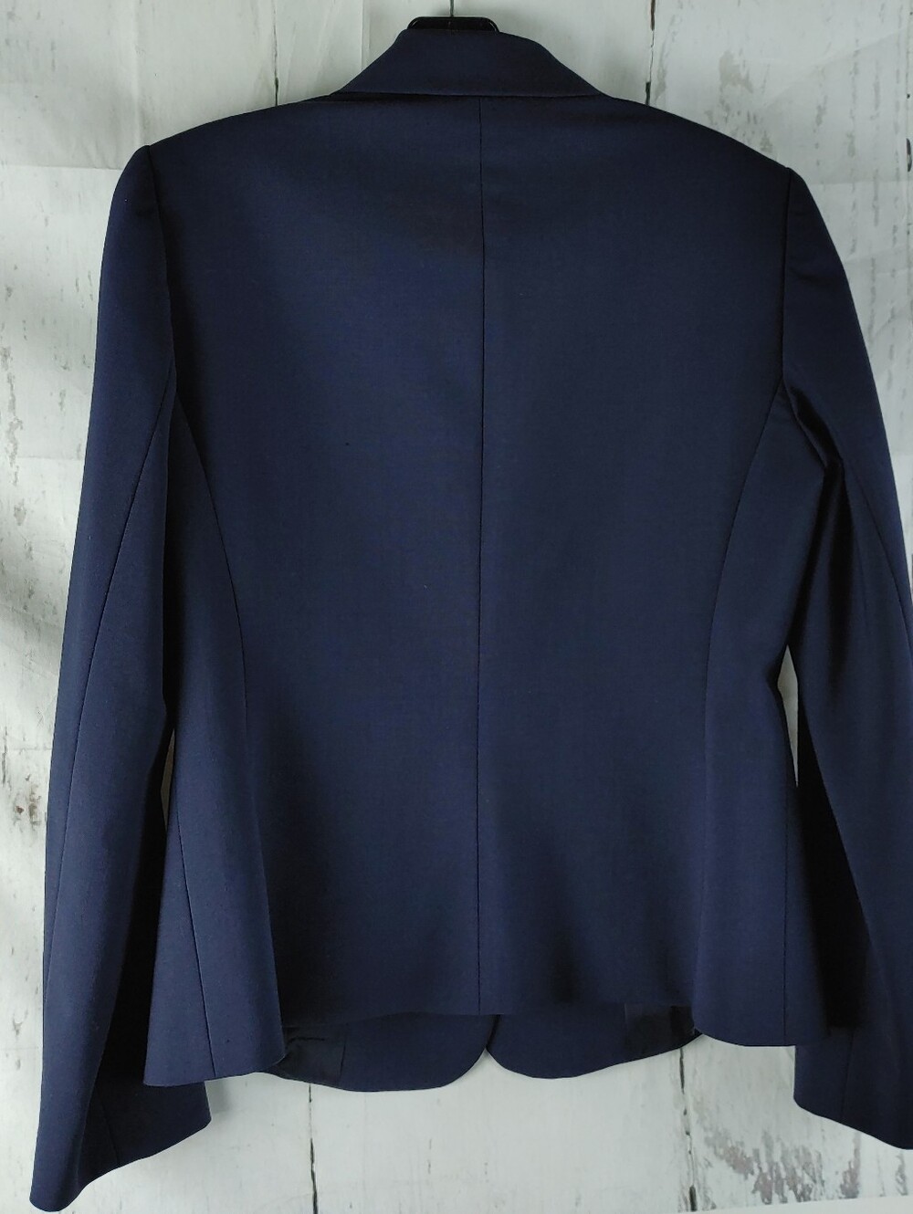 Alex Evenings Navy Blue Tailored Blazer Size 4P - Picture 9 of 16